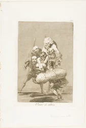 What One Does to Another, plate 77 from Los Caprichos