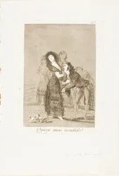 Which of Them is the More Overcome?, plate 27 from Los Caprichos