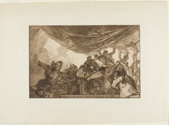 Without Commending Himself Either to God or the Devil, plate 15 from Los Proverbios
