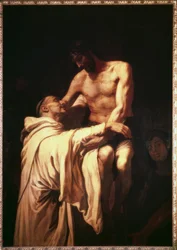 Christ Embracing Saint Bernard of Clairvaux