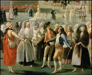 Montgolfier Balloon Ascension in Madrid (Detail)