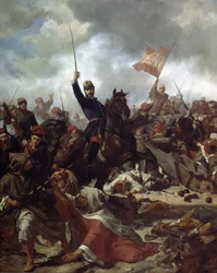 General Juan Prim y Prats at the Battle of Tetouan in 1860