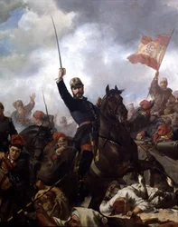 General Juan Prim y Prats at the Battle of Tetouan in 1860