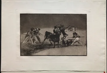 Bullfights: The Moors Use Donkeys as a Barrier to Defend Themselves Against the Bull