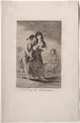 Caprichos: Even Thus He Cannot Make Her Out