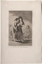 Caprichos: Even Thus He Cannot Make Her Out