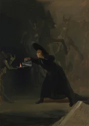 A Scene from El Hechizado por Fuerza by Antonio de Zamora. 1798