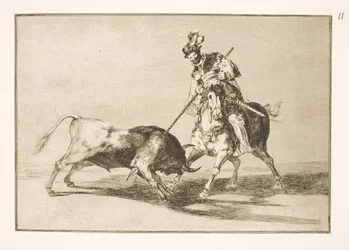 El Cid Campeador spears another bull