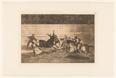 Man Impaled on the Horn of a Bull (series title: Bullfights)