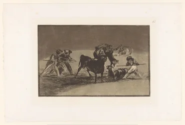 Moors and Donkeys Fighting a Bull (series title: Bullfights)