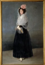 Portrait of the Countess Del Carpio, Marquise of the Solana (1757-1795). Painting by Francisco de Goya (1746-1828) 18th century
