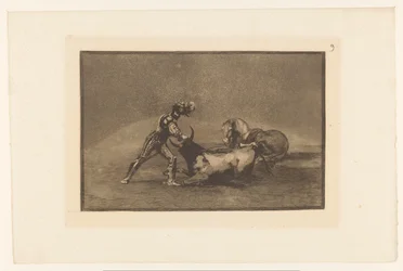 Spanish Knight Kills a Bull