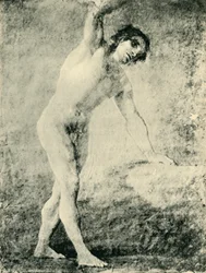 Standing male nude