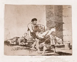 The Disasters of War: In the cemetery