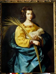 Representation of Saint Agnes