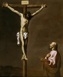 The Crucified Christ with a Painter
