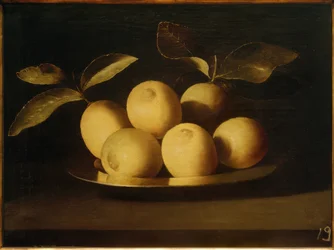 Lemons on a Silver Plate