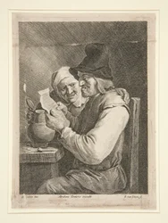 Couple Reading a Letter