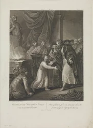 Mieszko I of Poland receives the tonsure
