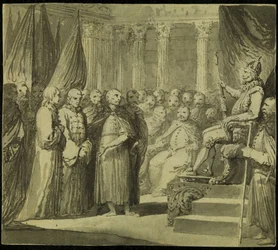 Tsar Vasili IV Ivanovich Shuisky before King Sigismund III Vasa