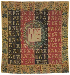 Armorial Mille-Fleurs Tapestry Depicting the Arms of Robert Chabot and Antoinette d