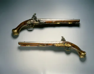 Pair of Flintlock Pistols, Liège, Early 18th Century