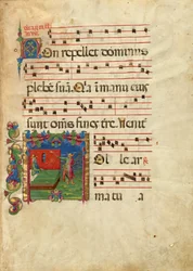 Leaf from an Antiphonal