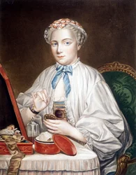 Etching from the painting on canvas by François Boucher (1703-1770)
