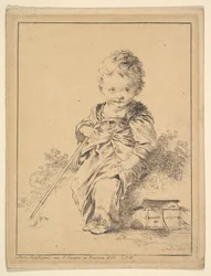 Child Holding Staff