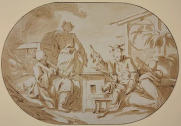 Chinese Family Scene
