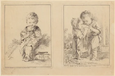 Little Savoyard and the Little Milk Drinkers [Two Plates]