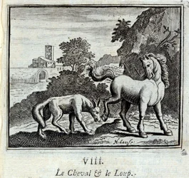 The Horse and the Wolf (Illustration by François Chauveau)