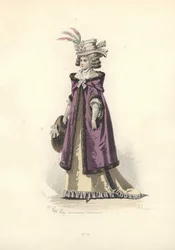Woman in Fur-Lined Hooded Coat, Era of Marie Antoinette