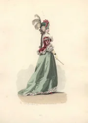 Woman in Jacket and Skirt, Era of Marie Antoinette