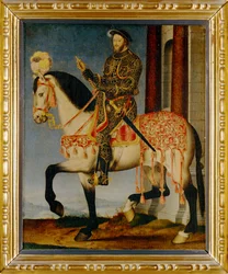 Equestrian portrait of King Francois I
