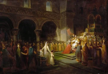 The Anointing of Pepin the Short at Saint-Denis, 28 July 754