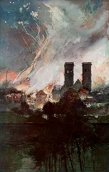 Bombardment of Verdun with Incendiary Shells, France, 25-26 March 1916
