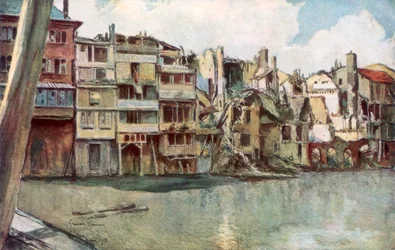 The Meuse River, Verdun, France