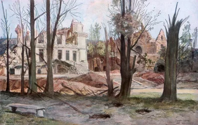 The Ruins of a House, Soupir, First World War, April 1917