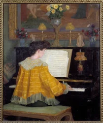 Young Girl at the Piano