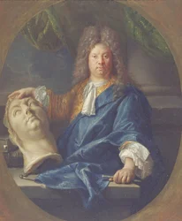 Portrait of Antoine Coysevox, 1701