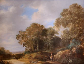 Landscape with Deer