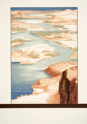 Illustration from Prometheus Bound by Aeschylus, pub. 1941