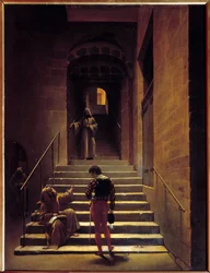 View of the interior of a convent in Rome