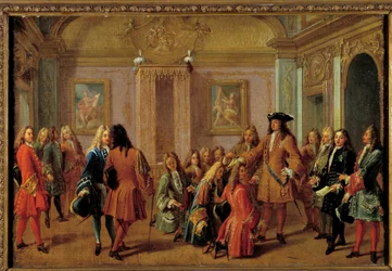 First Promotion of the Knights of the Order of Saint-Louis by Louis XIV in Versailles on 8 May 1693