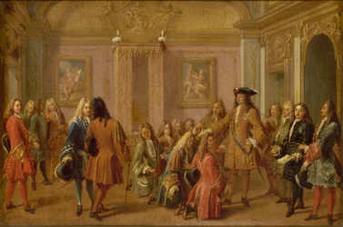 The first promotion of the Knights of Saint Louis by Louis XIV, Versailles May 8, 1693, 1710