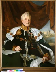 Prince Dmitri Galitzine Wearing the Order of St Andrew