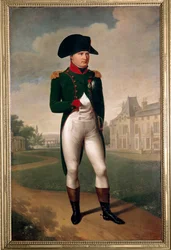 Portrait of Napoleon Bonaparte in Front of the Castle of Malmaison