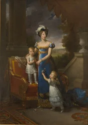 Duchesse de Berry with children Louise Marie Thérèse d