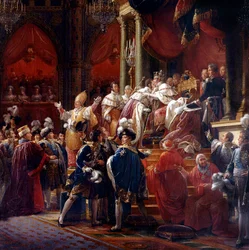 The Coronation of King Charles X, 29th May 1825 in Reims Cathedral (detail)